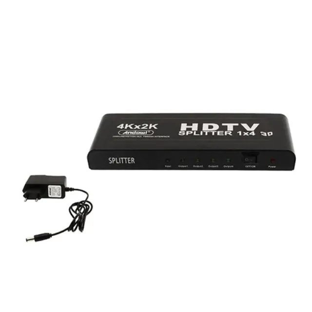 Andowl Q-HD1400 1x4 3D 4Kx2K HDMI Splitter 3