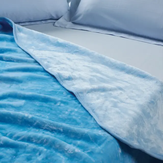 Κουβέρτα 160x220 Μονή Velour 700gsm Das Home 0291 Baby Blue 100% Ακρυλικό 2