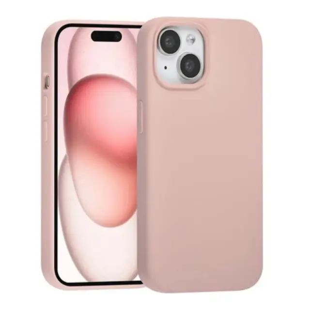 UNIQ iPhone 13 Back cover case - Premium Liquid silicone - Pink