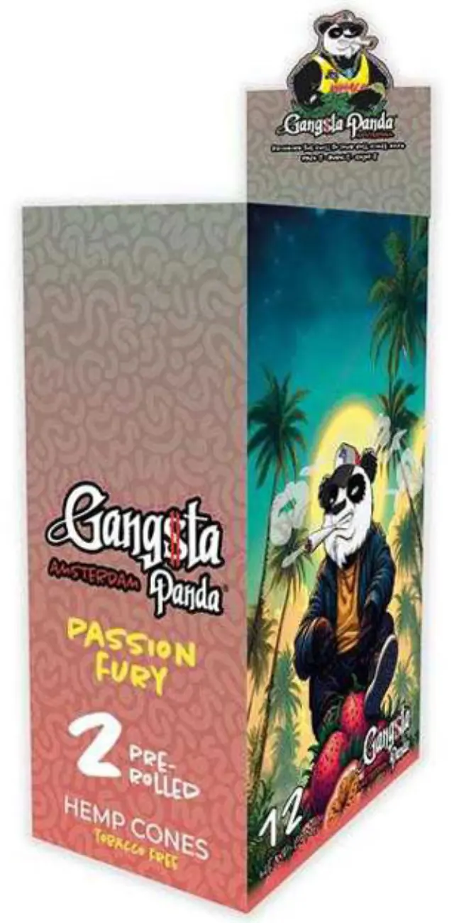 Gangsta Panda Blunt Wraps Πουρόφυλλα - Passion Fruit 2φ. 3