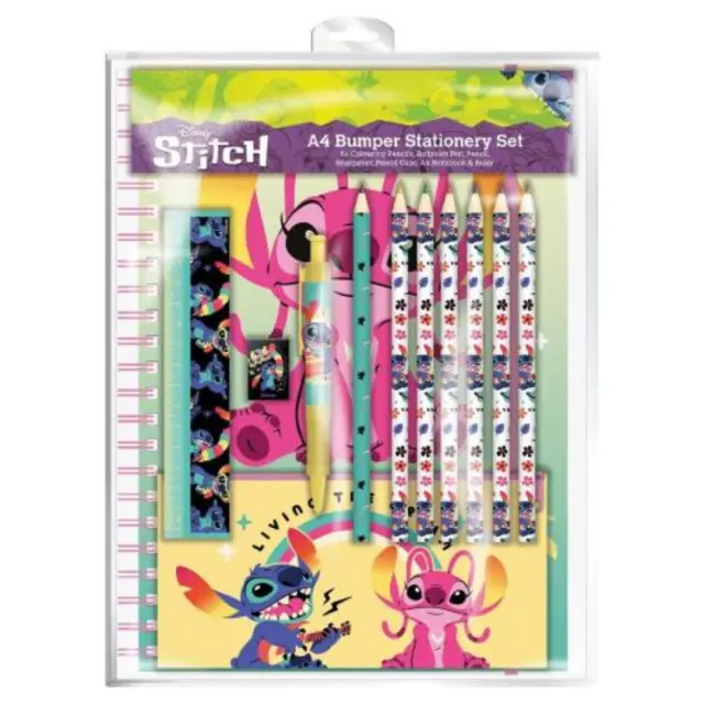 Pyramid Σετ Γραφικής ύλης Lilo + Stitch - Acid Pops - Bumper Stationary Set
