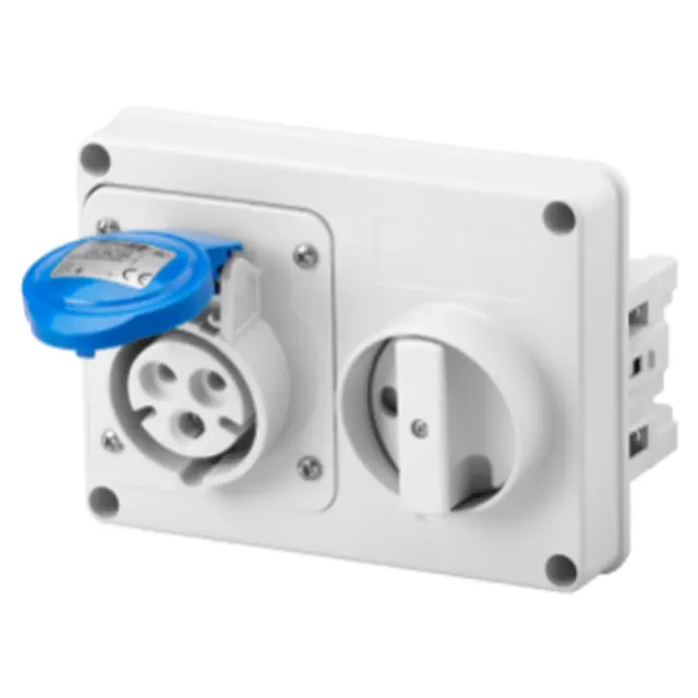 Industrial Socket 32A 230V 2P+E IP67 6H
