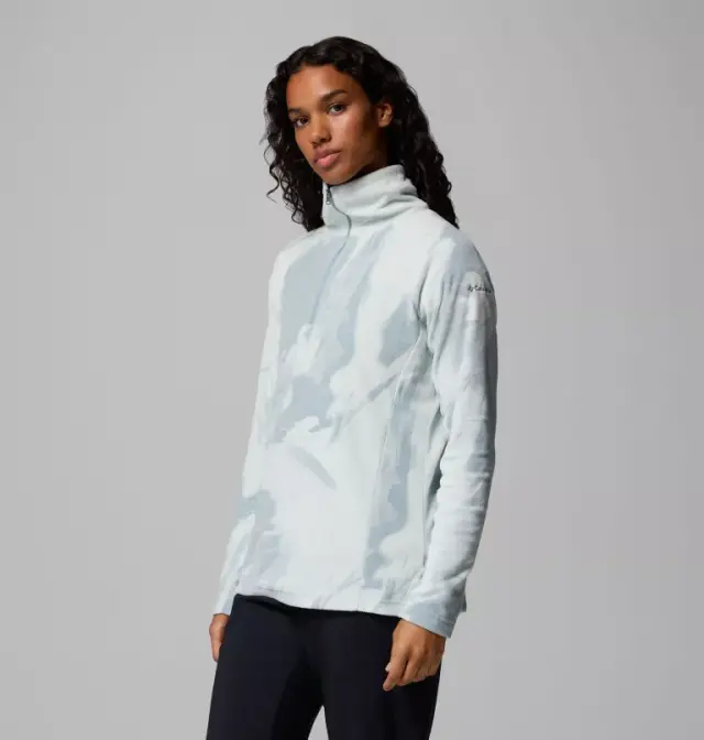 Μπλούζα Fleece Columbia Γυναικεία Glacial IV Print 1/2 Zip Crushed Blue/Snowflight Tonal - 1802161-461 3