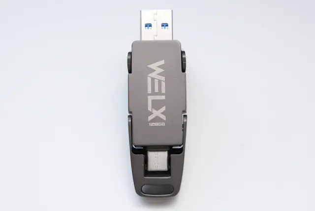 WELX – ULTRAFAST BLACK — Dual USB-A / USB-C Drive Pro (128GB) 3