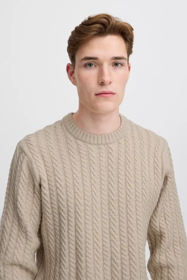Casual Friday Ανδρικό Πλεκτό 20505300 – Light Sand - M 3