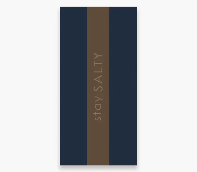 Nef-Nef Homeware Πετσέτα Θαλάσσης Stay Salty 80x160 Black