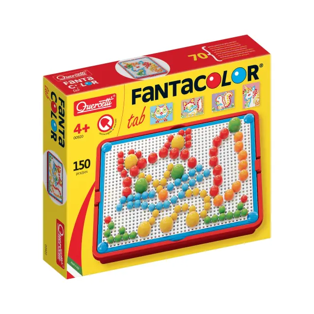 Quercetti FantaColor Tab Μωσαϊκό με 150τμχ σε 3 Μεγέθη (4+ ετών) 00920