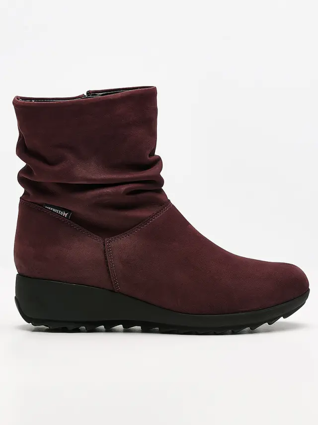 Mephisto Μποτάκια Γυναικείο δέρμα Nubuck Μωβ MEP/AGATHA PLUM 3