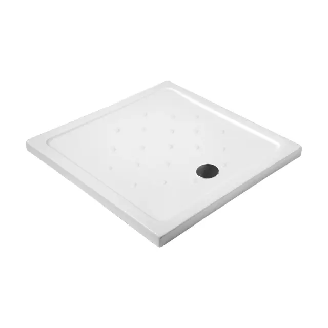 Ντουζιέρα τετράγωνη πορσελάνης PORCELAIN FLAT KARAG 90x90x6,5cm