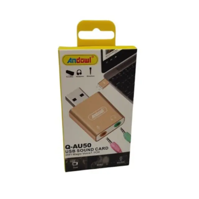 Andowl Q-AU50 Εξωτερική USB Κάρτα Ήχου 7.1