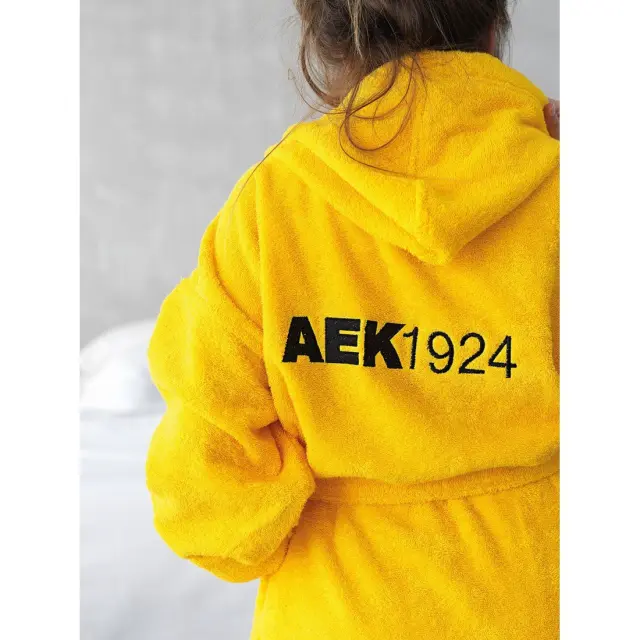 Μπουρνούζι Official Team Licenced Aek Adults XXL Palamaiki 2