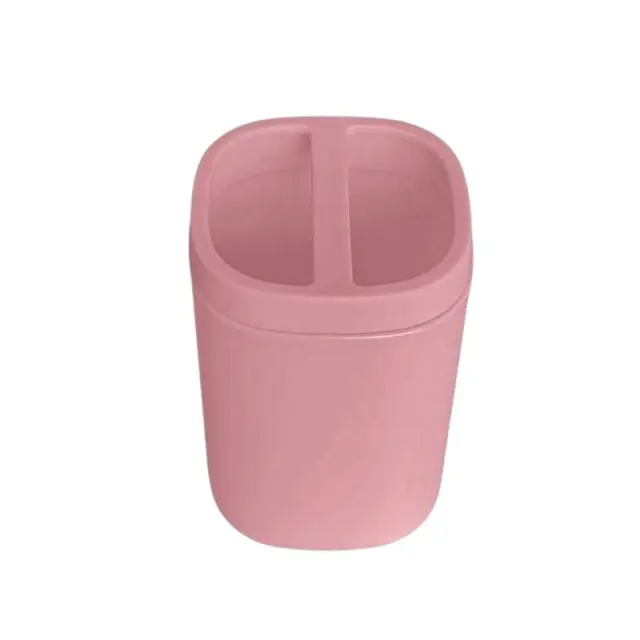 Θήκες οδοντόβουρτσας πλαστικές σε σετ 5Χ - Pink - 21734