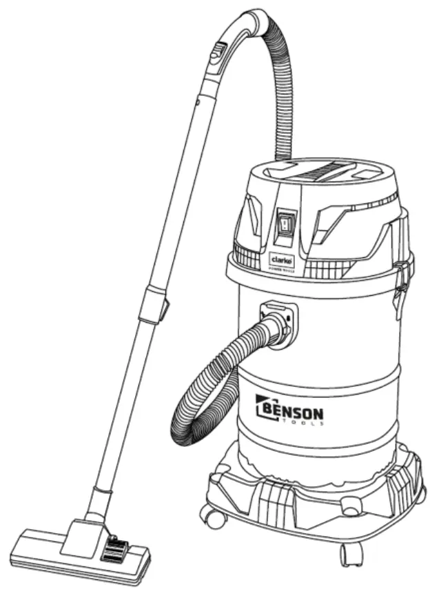 Wet and dry vacuum cleaner 30 ltr 1400W