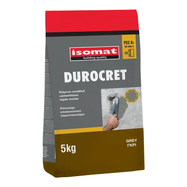 ISOMAT DUROCRET ΡΗΤΙΝΟΥΧΟ ΕΠΙΣΚΕΥΑΣΤΙΚΟ ΤΣΙΜΕΝΤΟΚΟΝΙΑΜΑ ΓΚΡΙ 5KG
