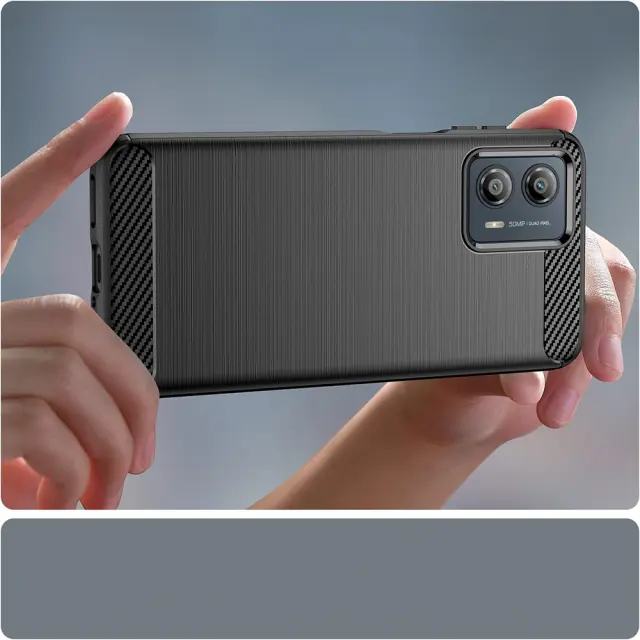 Techsuit® Carbon Θήκη για Motorola Edge 50 Fusion- Black 2