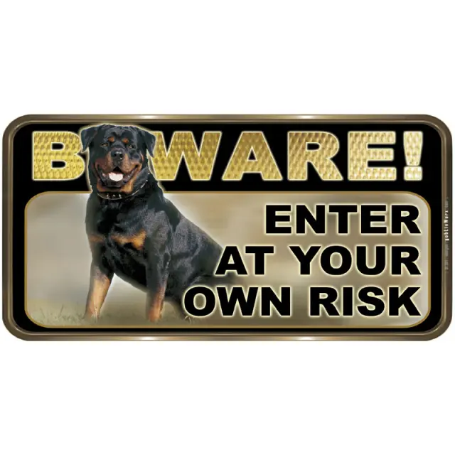 Πινακίδα Enter At Your Own Risk PVC 150x310mm