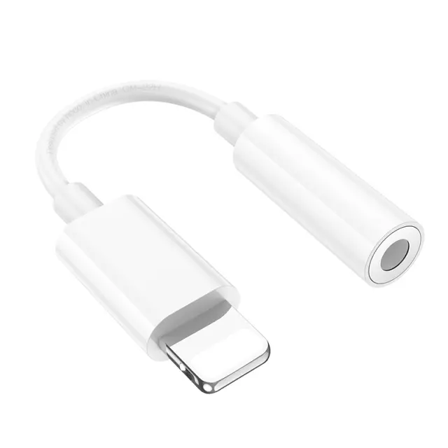 Αντάπτορας Hoco LS34 Lightning σε 3.5 Λευκός Original IC Συμβατό με όλες τις Lightning Συσκευές 3