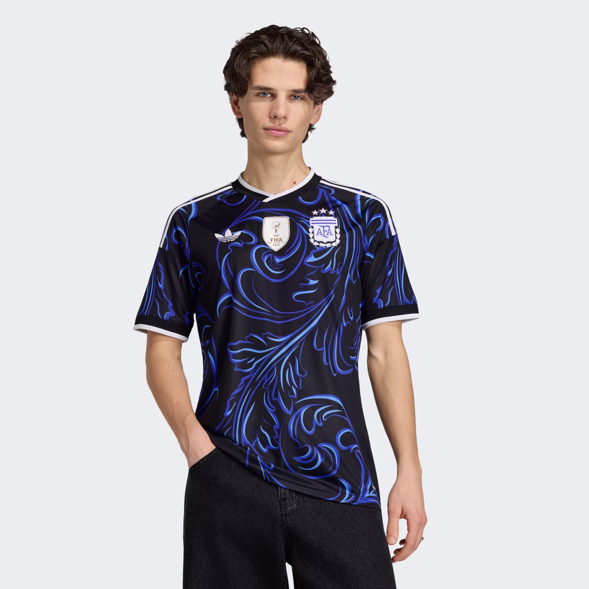 adidas Originals Men's Argentine Football Association Away Jersey Μπλε Σκούρο JM8395 (adidas Originals) - XLarge