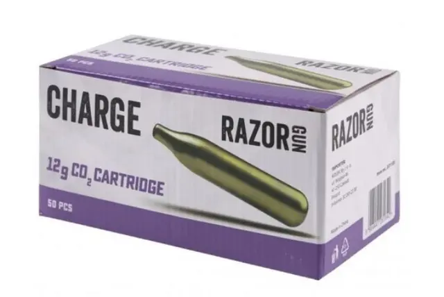 RazorGun CO2 capsules 12g - 50 pieces per box