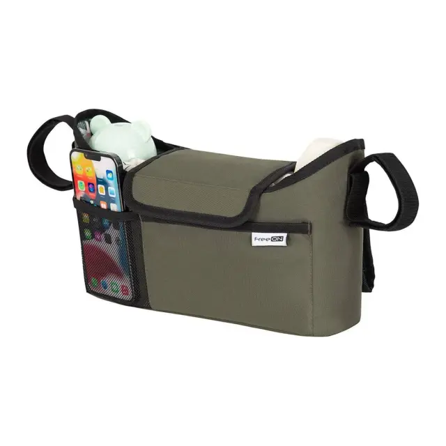 FreeON Universal Οργανωτής Καροτσιού με Θήκη Ποτηριού Olive Green