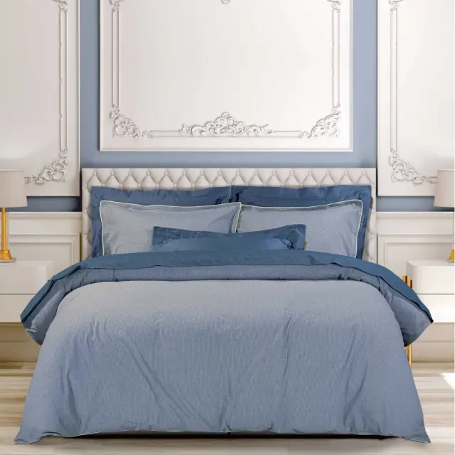 Σετ Παπλωματοθήκη 220x240 Υπέρδιπλη Essential Greenwich Polo Club 2294 Blue 100% βαμβακερό