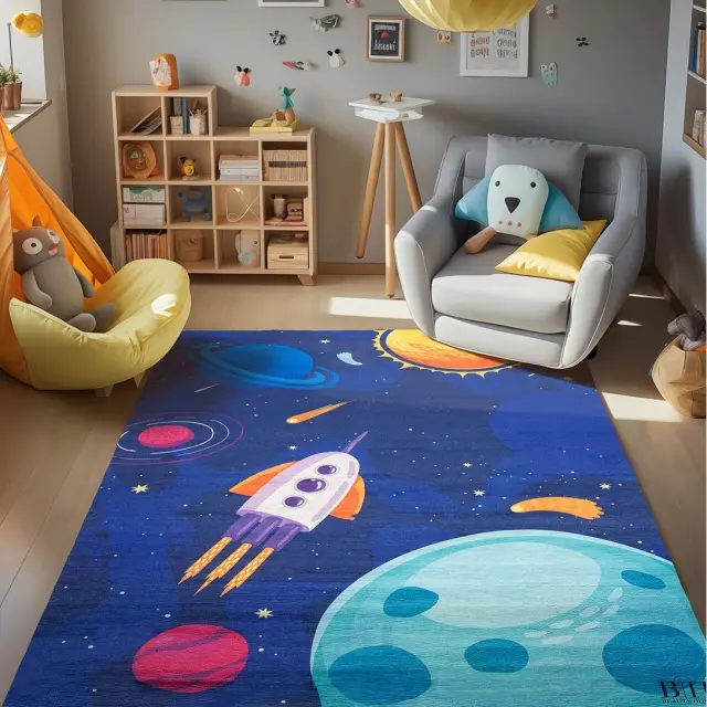Beauty Home Χαλί παιδικό Fun Art 9549 120x180 Μπλε 2