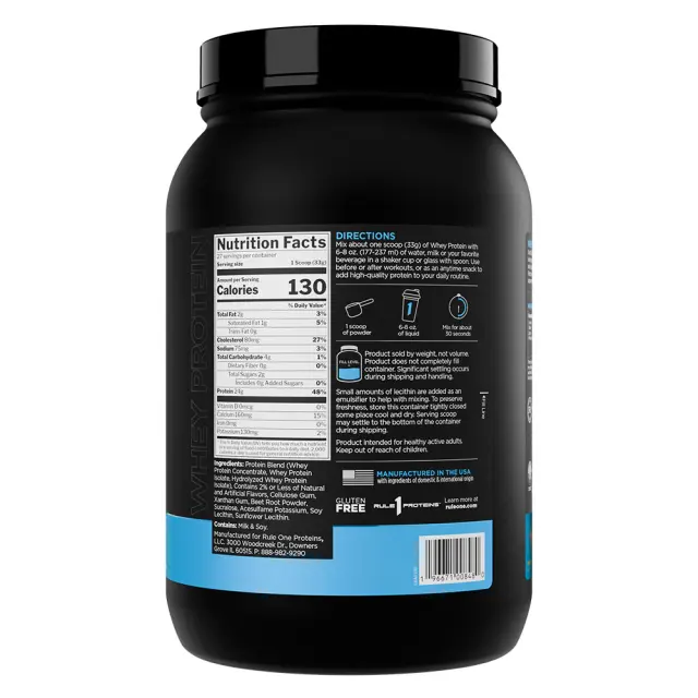 Rule1 Whey Protein Fruity Cereal, 2 lbs 2
