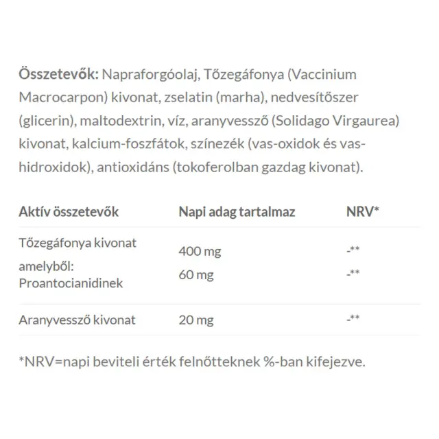 JutaVit Cranberry 800 mg + Golden Rod Extract 2