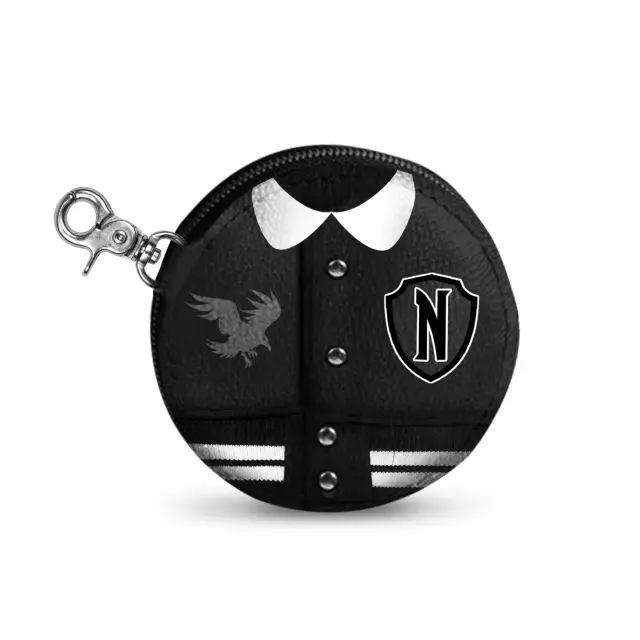 ΠΟΡΤΟΦΟΛΙ WEDNESDAY BLACK COOKIE COIN PURSE- 06149