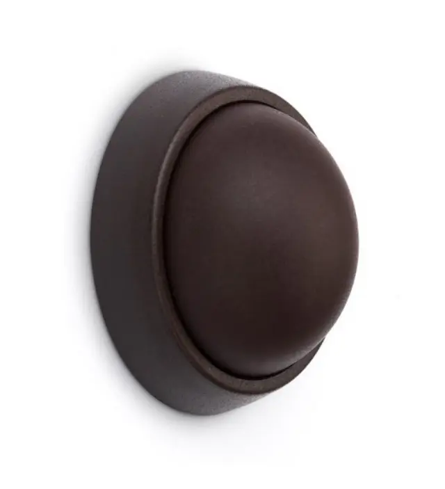 ΣΤΟΠ ΠΟΡΤΑΣ ΤΟΙΧΟΥ ΠΛΑΣΤΙΚΟ INOFIX 2450 33x33x18MM ΣΕΤ 2 ΤΕΜΑΧΙΩΝ Καφέ