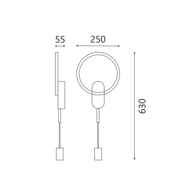 ΕΠΙΤΟΙΧΙΟ ΦΩΤΙΣΤΙΚΟ LED ACA KY011BFWH LOOP ΑΜΜΩΔΕΣ ΛΕΥΚΟ ΑΛΟΥΜΙΝΙΟ + ΣΙΛΙΚΟΝΗ 15W 2800K-3200K-4000K 480 LM IP20 250MM / KY011BFWH 3