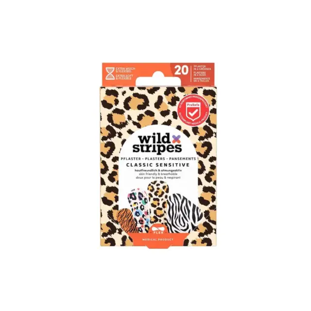 Wild Stripes Classic Sensitive Animal Αυτοκόλλητα Επιθέματα Πολύχρωμα σε 4 Μεγέθη 20τμχ