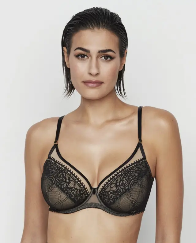 Selmark Aurum Σουτιέν Medium Cup Triangle Μαύρο - 80D