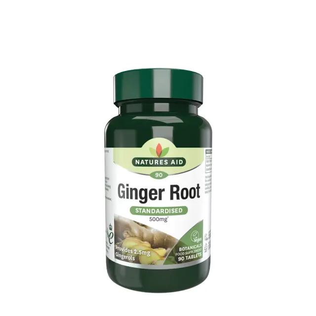 Natures Aid Ginger Root Standardised 500 mg
