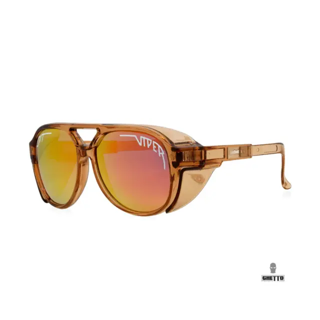 Ghetto Viper Pit G Sport Round Sunglasses Tea Color Frame