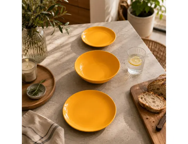 Σετ Πιάτων Secret De Gourmet Colorama Yellow - 18 τεμάχια 154520K