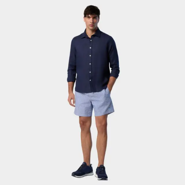 Πουκάμισο North Sails 664368000_BL0802 Μπλε - S 3