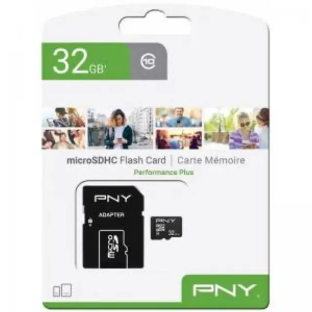Κάρτα μνήμης Micro SDHC U1 C10 UHS-I PNY Performance Plus 32Gb + 1 ADP N71320 3