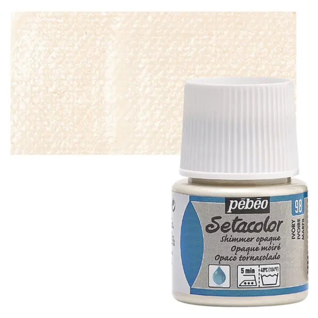 Pebeo Χρώμα Υφάσματος Setacolor Opaque - 98 Ivory Shimmer - 45ml