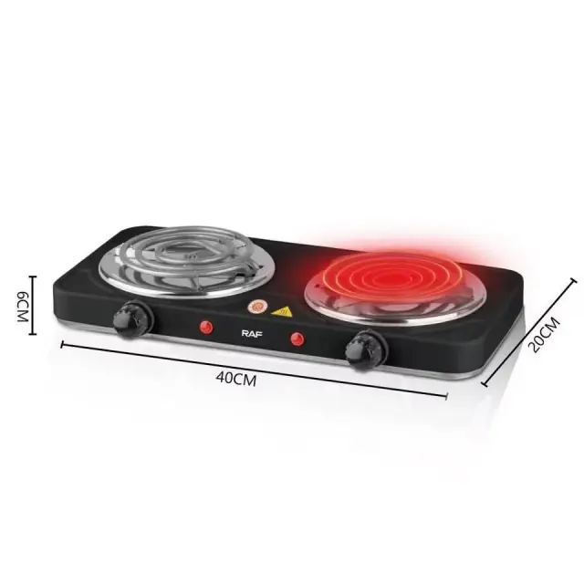 RAF Ηλεκτρική Εστία 2000W R.8020BB - Electric Stove 890032 2