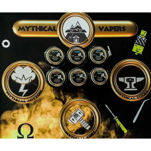 Premium Handcrafted Coils - Mythical Vapers Hybrid Kanthal + Ni80 2*28 + 36GA  3.0mm 0.65Ω