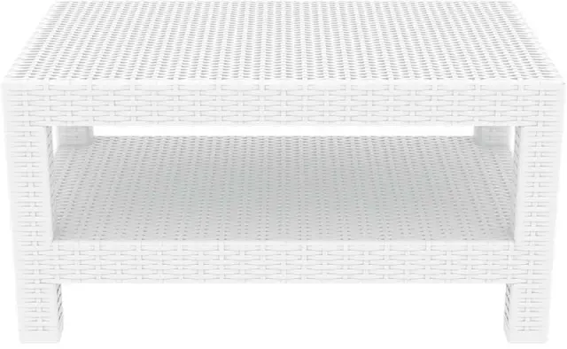 Τραπέζι MONACO Λευκό PP 92x57x45cm 2