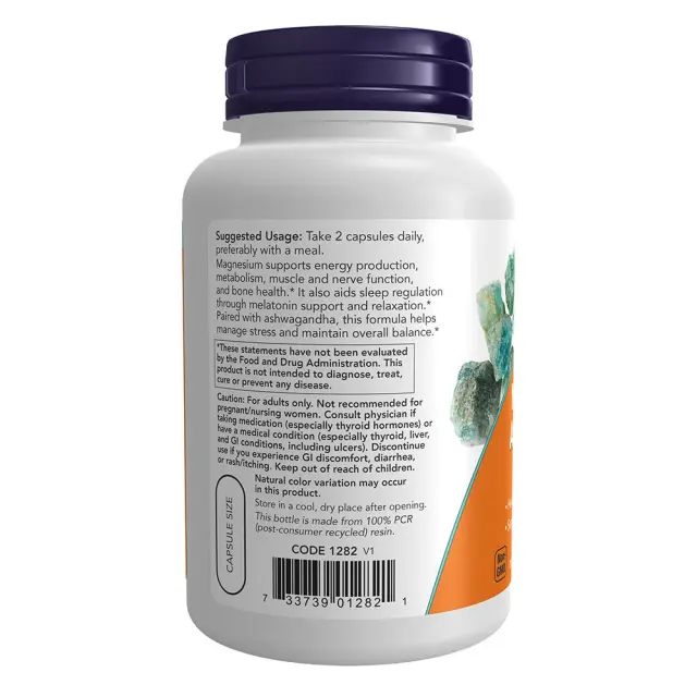 Now Foods Magnesium + Ashwagandha 3
