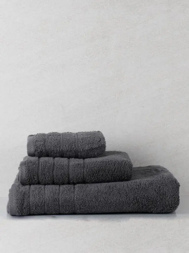 Πετσέτα πενιέ Dory 10 Dark Grey Σετ 3 τεμ. Sunshine