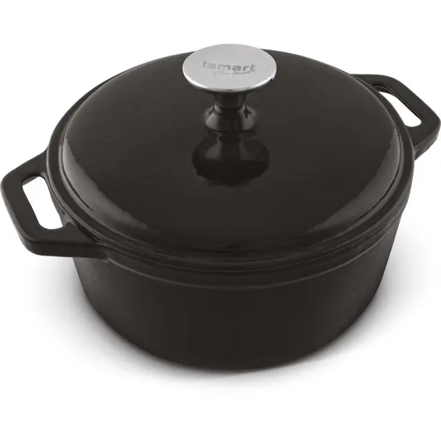 Κατσαρόλα IRON από Μαντέμι 21,5cm 2,3lt Lamart LT1208 Μαύρο