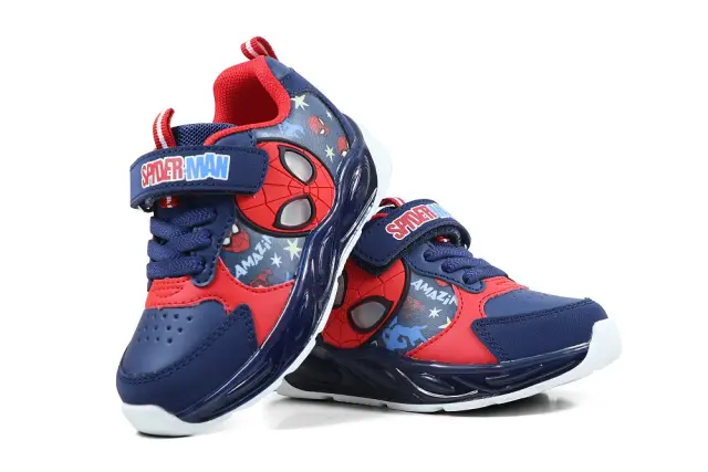 Παιδικό Παπούτσι για Αγόρι Disney Sport Shoe Tpr with Lights Spiderman Blue(Μεγέθη 24-31) ΜΠΛΕ 2
