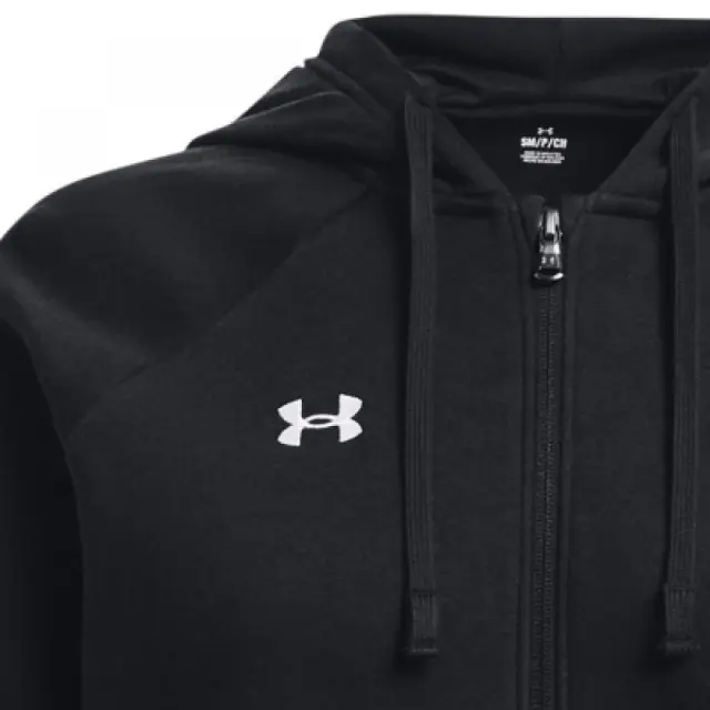 Under Armour Rival Fleece Full-Zip Hoodie (1379497-001) - Μαύρο 2