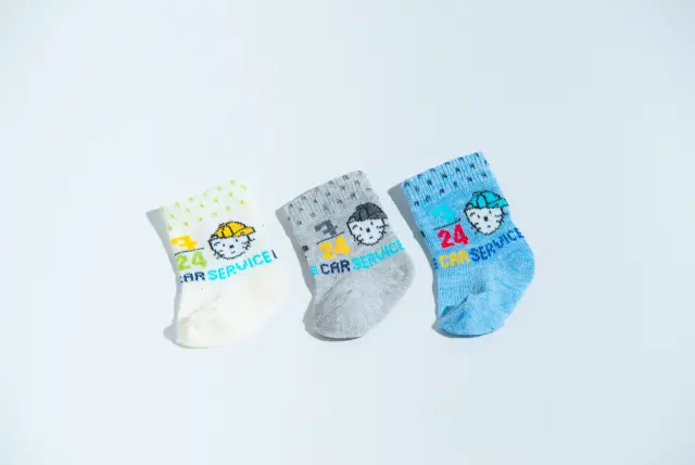Socks Baby Combo 3pcs Car Service Colours