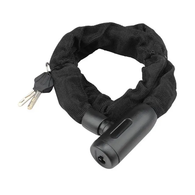BORMANN Pro BLK1340 - BORMANN Pro BLK1340 Αντικλεπτική Αλυσίδα Μοτοσυκλέτας 100cm, Πάχος 10mm,με Κλειδαρία και Επένδυση (075646)