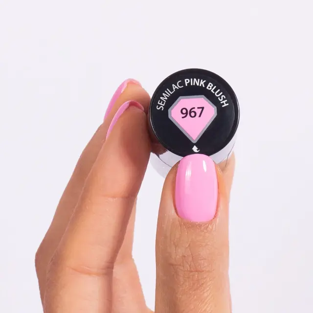 Semilac Ημιμόνιμο Βερνίκι 967 Pink Blush 7ml 2